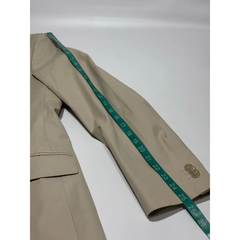 Banana Republic Mens 38R Beige‎ Cotton Blend Classic Blazer Jacket Double Vent